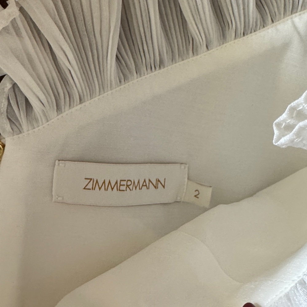 Zimmermann Cream Off-Shoulder Blouse - Picture 2 of 9